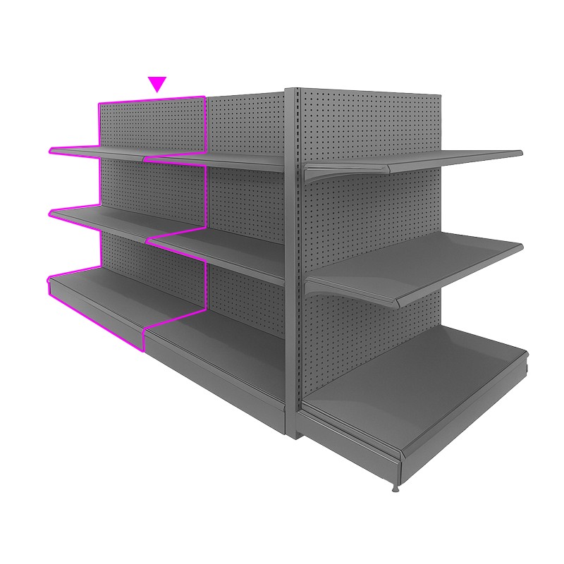 EXPOSITOR BRIXO GONDOLA GONDOLA 6 ESTANTES BRIXO Nº 10