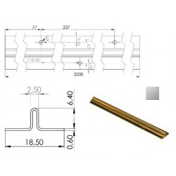 CARRIL SUELO POL10 2MTS. GV...