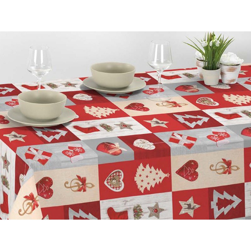 MANTEL NAVIDAD PVC  REF.9 1,40X25 M.