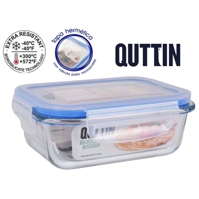 FIAMBRERA HERMETICA CRISTAL 17,5X13 CM. 600 ML.