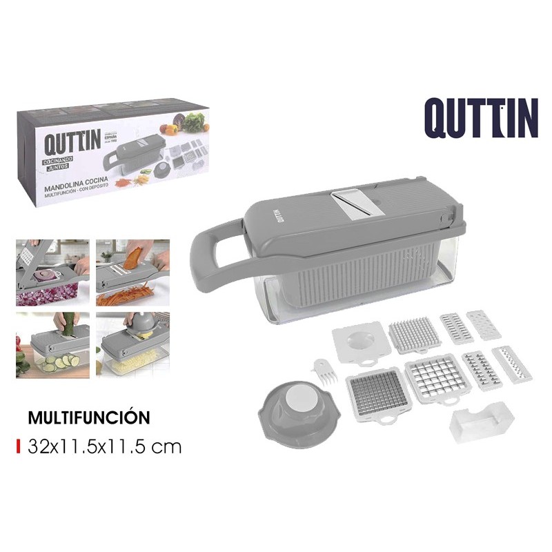CORTADOR RALLADOR MULTIFUNCION C/DEPOSITO QUTTIN