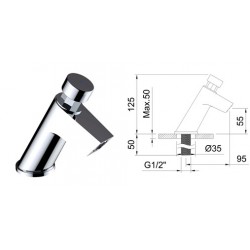 GRIFO LAVABO TEMPORIZADOR...