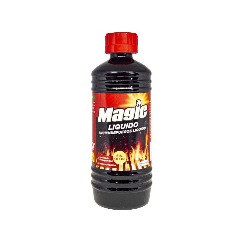 LIQUIDO ENCENDIDO BARBACOA SIN OLOR MAGIC 500ML.