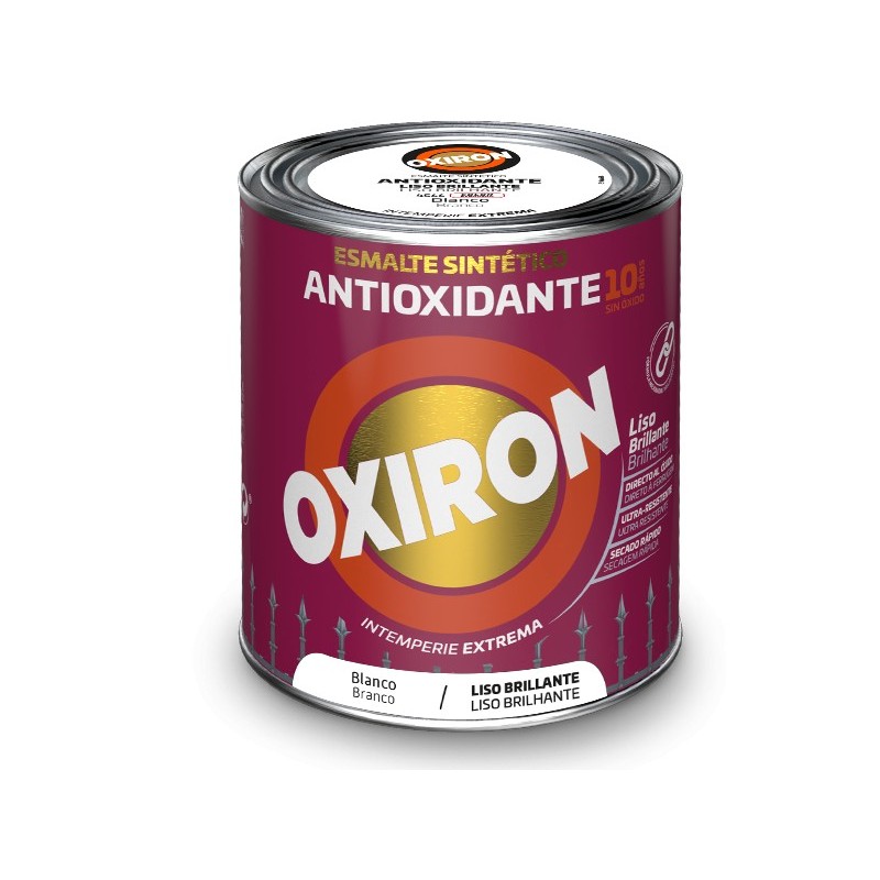 ESMALTE LISO BRILLANTE PLATA 750ML 5809059 OXIRON