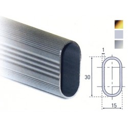 BARRA ARMARIO ALUMINIO PLATA 30X15 2,95