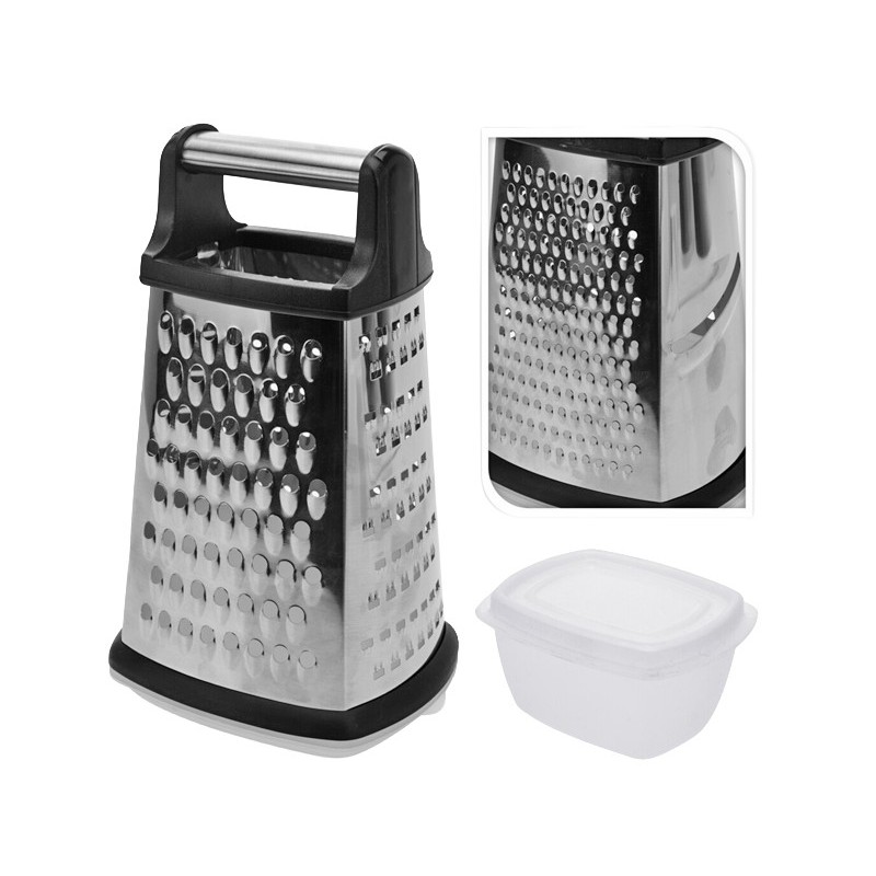 RALLADOR INOX CON MANGO Y ANTIDESLIZANTE