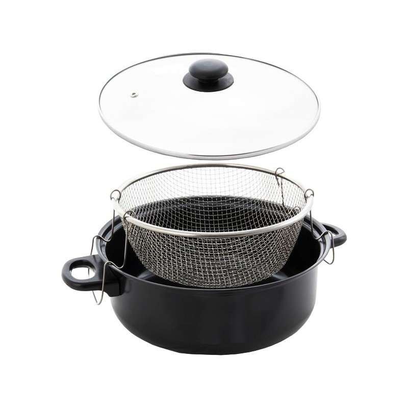 FREIDORA ESMALTADA 26CM.CON CESTILLO M170000150