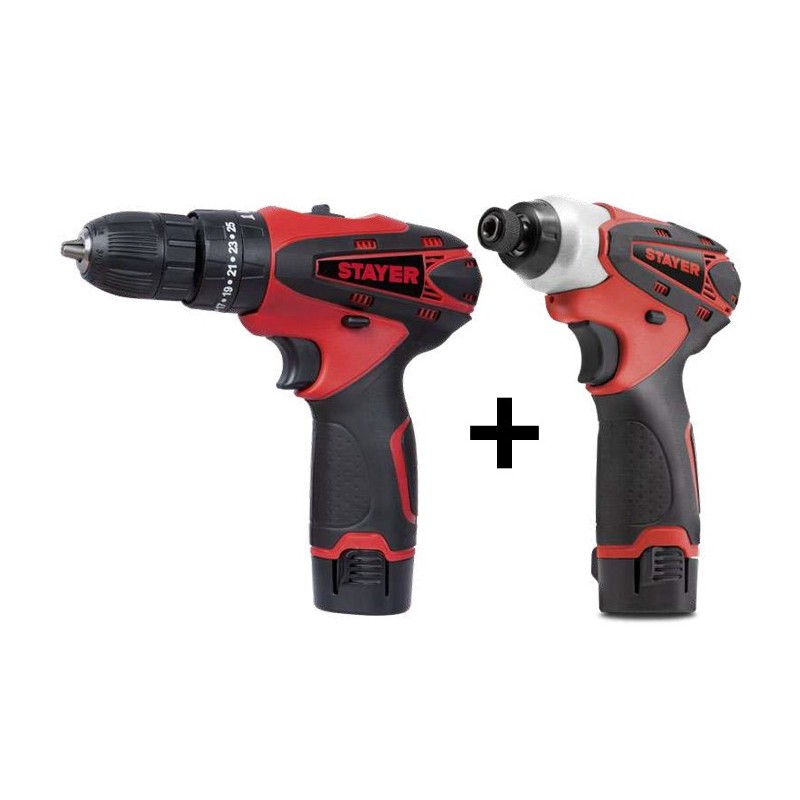 SET ATORNILLADOR PBL122K+IMPACTO ISL122K 12V 2 BAT 12 V 1.3136