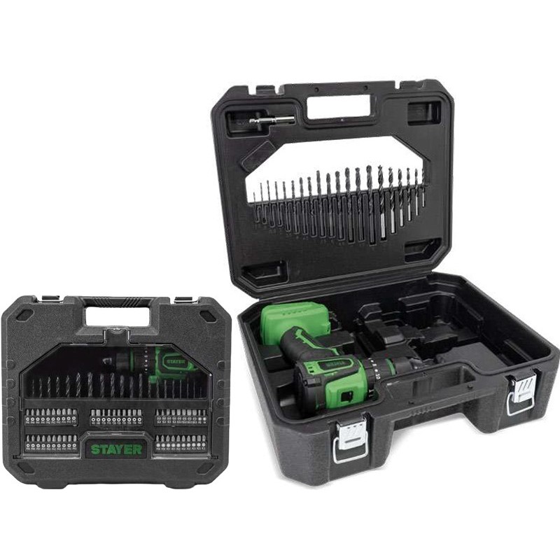 TALADRO ATORNILLADOR PERCUTOR-18 V. B45P22 KIT 68 PZA. 2 BAT. 2 AH 1.3897.  N/D