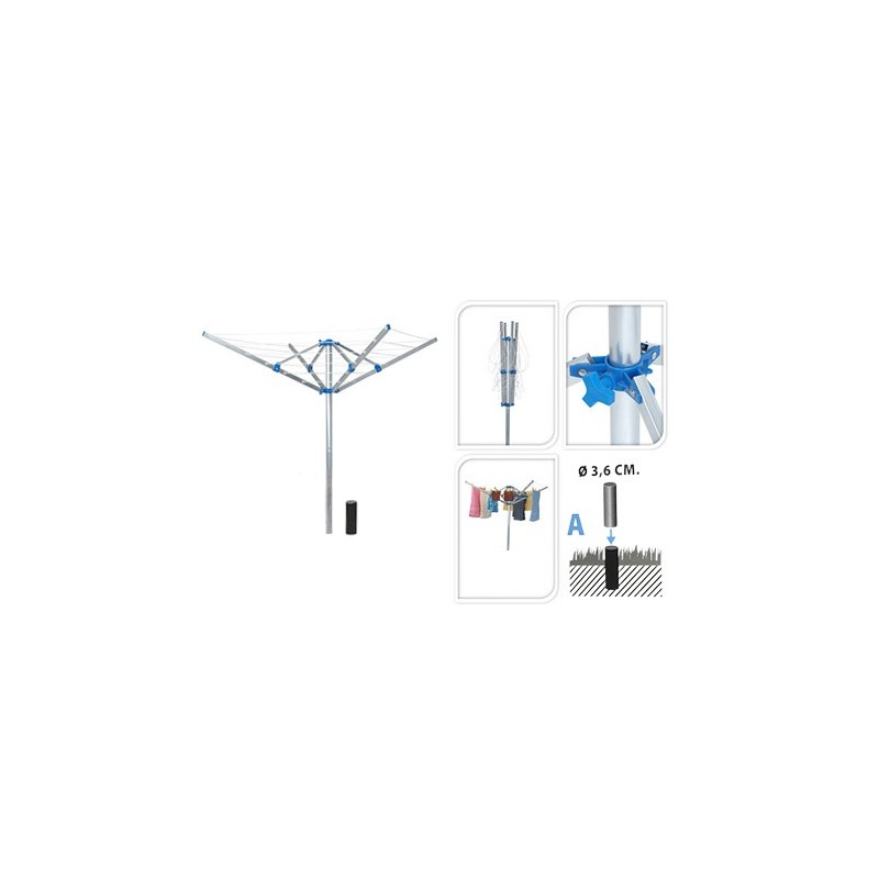 TENDEDERO PARAGUA ALUMINIO 15 MT. X35