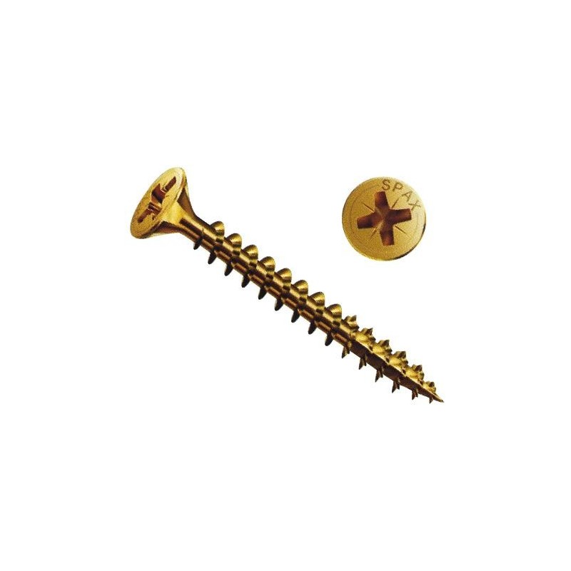 TIRAFONDO BICROMATADO SPAX  6,0X 40 CAJA 500U