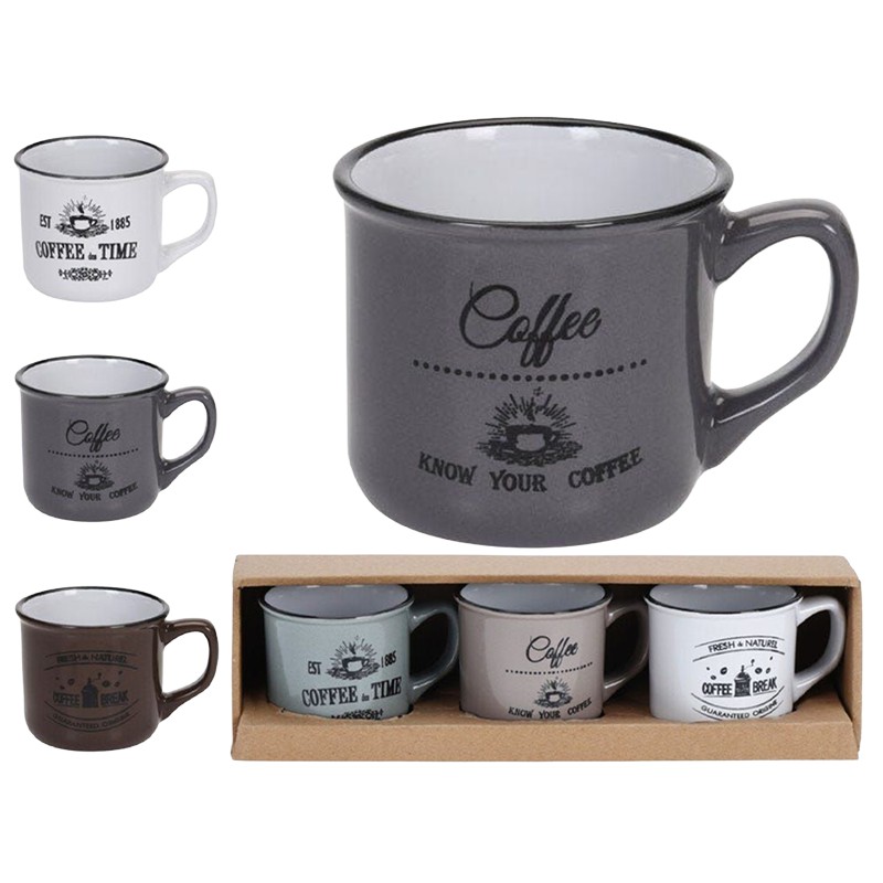 TAZA MUG 3 UND  100CC Q80000010