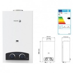 CALENTADOR GAS FAGOR 10 NOX...