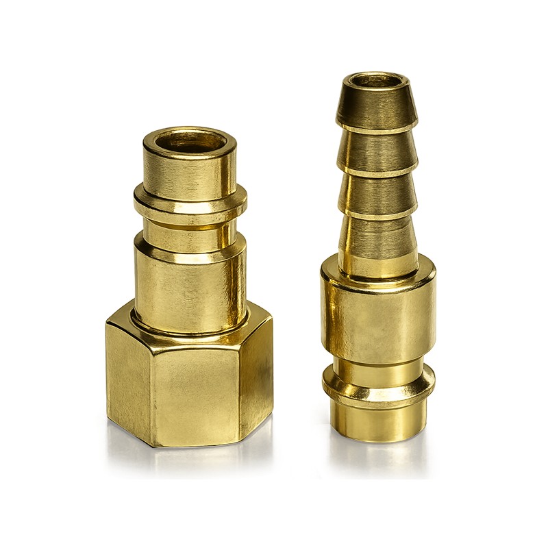 ACOPLE COMPRESOR ROSCA MACHO-ROSCA HEMBRA 1/4" (2 UNIDADES)