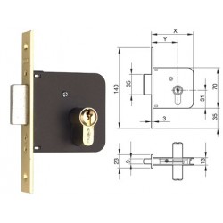 YALE-CERRADURA  601-60 HL