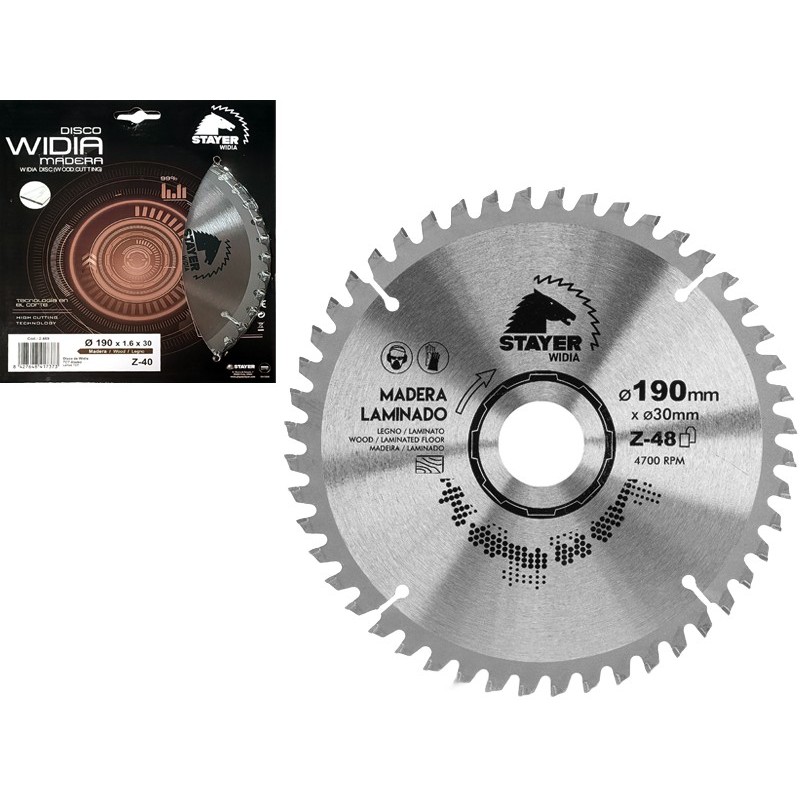 DISCO WIDIA MADERA  W.190X2,6X30 Z40  2.469