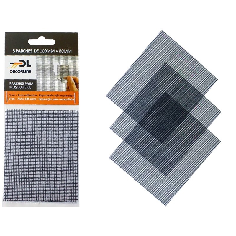 MOSQUITERA PARCHE ADHESIVO 8X10 CMS.3 UND. 602737