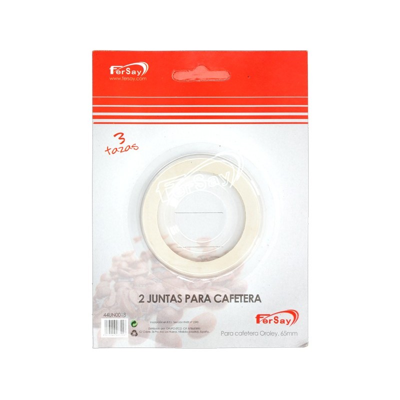 JUNTA GOMA CAFETERA 3 TAZAS (2UD) FERSAY